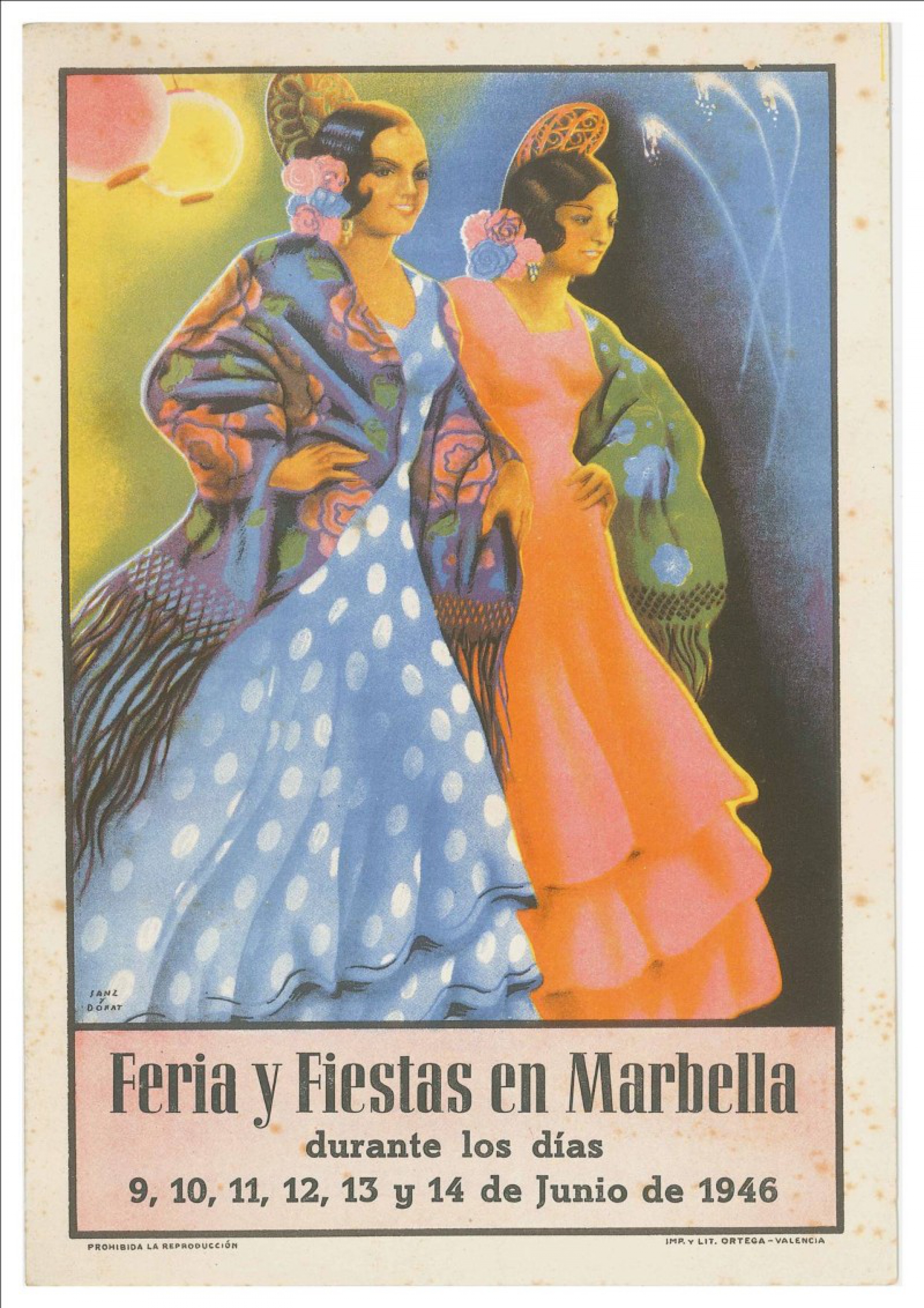 Feria y Fiestas de San Bernabé 1946 Marbella